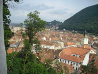 vedere oras medieval  Brasov